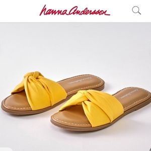 NWT Hanna Andersson Yellow Twisty Slides 2Y